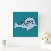 Schattige Baby Vierkante Klok (Huis)