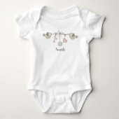 Schattige Baby vogelsoorten Romper (Voorkant)