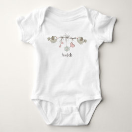 Schattige Baby vogelsoorten Romper