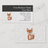 Schattige baby vos visitekaartje (Voorkant / Achterkant)