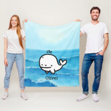 Schattige Baby Whale - Kawaii Zee Creature Line Ar