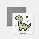 Schattige Baby Whale - Kawaii Zee Creature Line Ar Magneet (Voorkant / Achterkant)