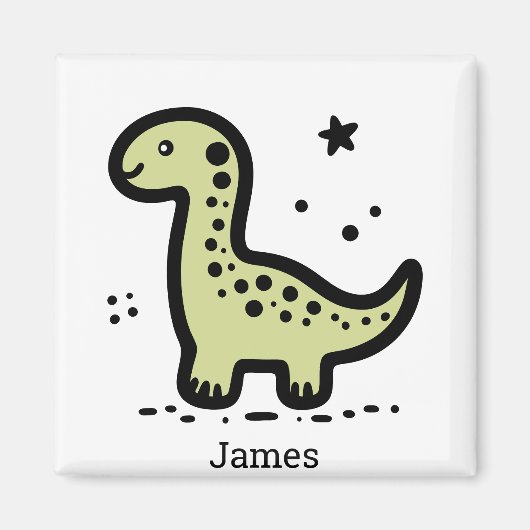 Schattige Baby Whale - Kawaii Zee Creature Line Ar Magneet (Voorkant)