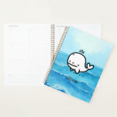 Schattige Baby Whale - Kawaii Zee Creature Line Ar Planner (Display)