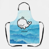 Schattige Baby Whale - Kawaii Zee Creature Line Ar Schort (Voorkant)