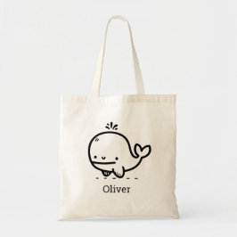 Schattige Baby Whale - Kawaii Zee Creature Line Ar Tote Bag
