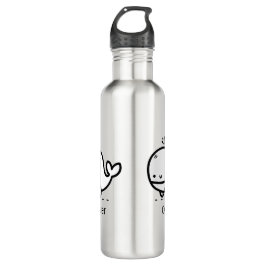 Schattige Baby Whale - Kawaii Zee Creature Line Ar Waterfles