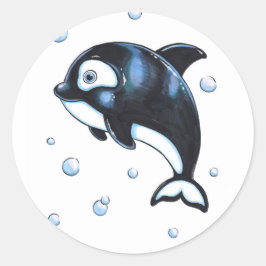 Schattige Baby Whale Sticker