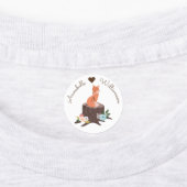 Schattige Baby Woodland Forest Dieren & Monogram Labels (Aangebracht)