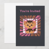 Schattige Baby Yorkie Kaart (Voorkant / Achterkant)