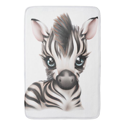 Schattige Baby Zebra Badmat (Voorkant Verticaal)