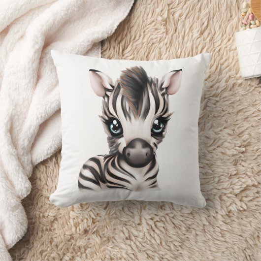 Schattige Baby Zebra Kussen (Deken)