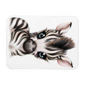 Schattige Baby Zebra Magneet (Horizontaal)