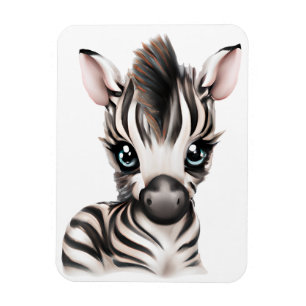 Schattige Baby Zebra Magneet