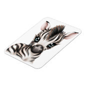 Schattige Baby Zebra Magneet (Linkerzijde)