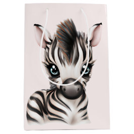 Schattige Baby Zebra Medium Cadeauzakje