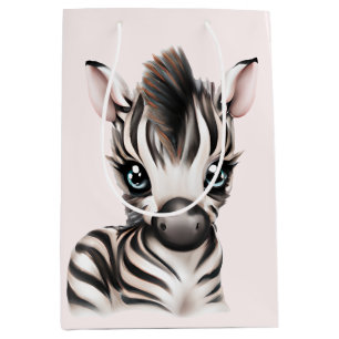 Schattige Baby Zebra Medium Cadeauzakje