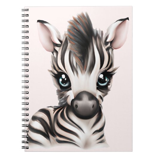 Schattige Baby Zebra Notitieboek (Voorkant)