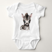 Schattige Baby Zebra Romper (Voorkant)