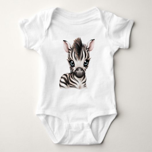 Schattige Baby Zebra Romper (Voorkant)