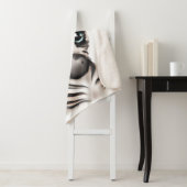 Schattige Baby Zebra Sherpa Deken (In situ)