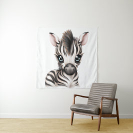 Schattige Baby Zebra Wandkleed