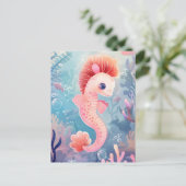 Schattige baby zee, Postcrossing Briefkaart (Staand voorkant)