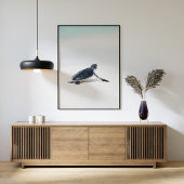 Schattige Baby Zee Schildpad op het strand Poster