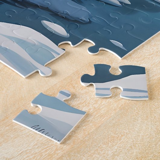 Schattige Baby zeehondenpup spelen in de Noordelij Legpuzzel (Zijkant)