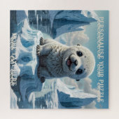 Schattige Baby zeehondenpup spelen in de Noordelij Legpuzzel (Horizontaal)