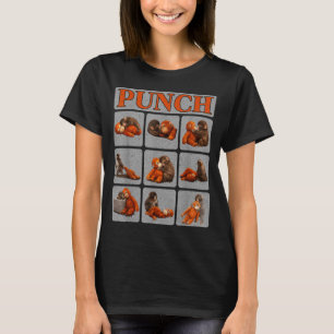 Schattige babyaap genaamd punch shirt punch aap