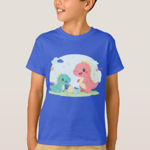 Schattige Babydinosaurussen – Pastel Dinosaurus Il T-shirt