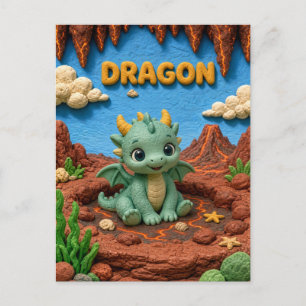Schattige Babydraak, Mythisch Briefkaart
