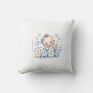 Schattige babyjongen met teddybeer & sterren | Zoe Kussen
