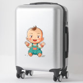 Schattige Babyjongen Sticker (Koffer)