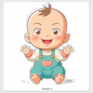 Schattige Babyjongen Sticker