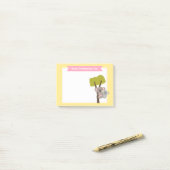 Schattige babykoala en mammie babyshower post-it® notes (Op bureau)