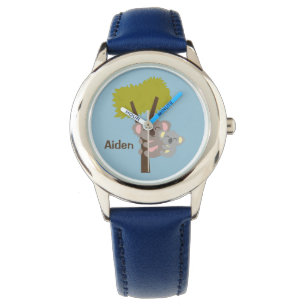 Schattige babykoalabeer en mama voor kinderen horloge