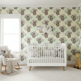 Schattige babykolaberen  behang