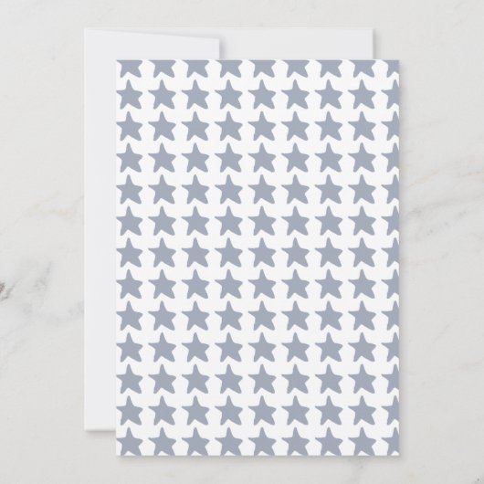 Schattige babykonijn op een maan met sterren Baby  Kaart (Achterkant)