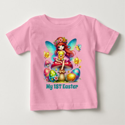 Schattige babymeisjes fee eerste Pasen (Voorkant)