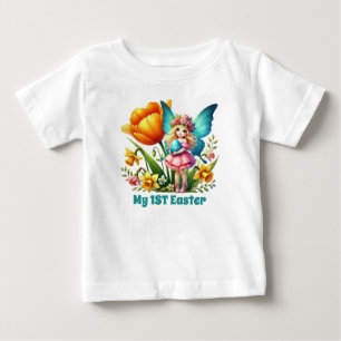 Schattige babymeisjes fee eerste Pasen Baby 