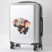 Schattige babyolifant cartoon sticker (Koffer)
