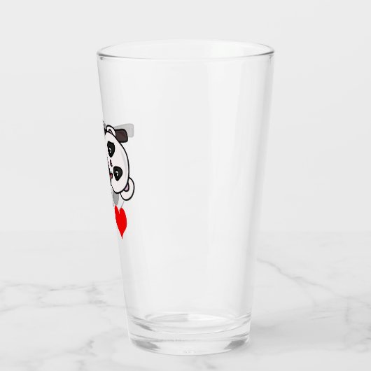 Schattige Babypanda Glas (Links)