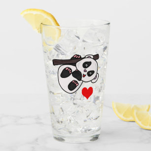 Schattige Babypanda Glas