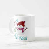 Schattige baby's eerste kerstdag koffiemok (Voorkant links)