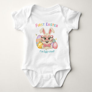 Schattige baby's eerste Pasen eitje-opgewonden kon Romper