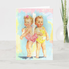  schattige baby's kaart