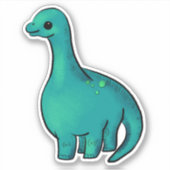 Schattige babysaurier sticker (Voorkant)