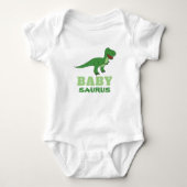 Schattige Babysaurus Dinosaurus T-Rex Dino Aangepa Romper (Voorkant)